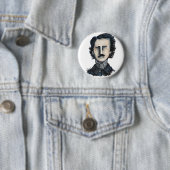 Badge Rond 5 Cm Edgar Allan poe (En situation)