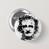 Badge Rond 5 Cm Edgar Allan Poe (Devant & derrière)