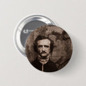 Badge Rond 5 Cm Edgar Allan Poe (Devant & derrière)