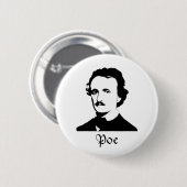 Badge Rond 5 Cm Edgar Allen Poe (Devant & derrière)