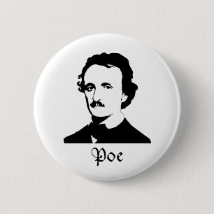 Badge Rond 5 Cm Edgar Allen Poe