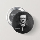 Badge Rond 5 Cm Edgar Allen Poe, goupille-sur (Devant & derrière)