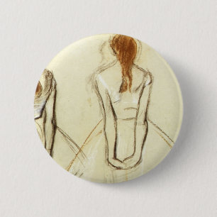Badge Rond 5 Cm Edgar Degas : Étude pour le petit danseur