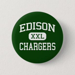 Badge Rond 5 Cm Edison - chargeurs - haut - Huntington Beach
