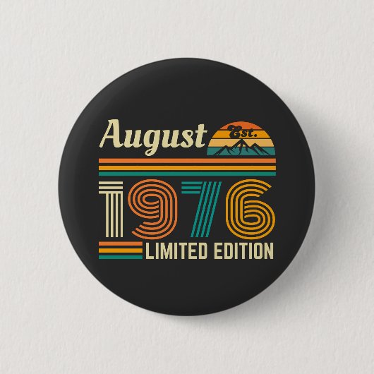 Badge Rond 5 Cm Édition limitée d'août 1976  (Devant)