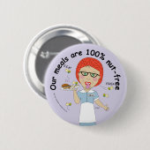 Badge Rond 5 Cm Edna The Lunch Lady Cartoons (Devant & derrière)