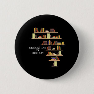 Badge Rond 5 Cm Éducation du Mois de l'histoire des Noirs est la l