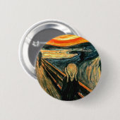 Badge Rond 5 Cm Edvard Munch - cri perçant (Devant & derrière)