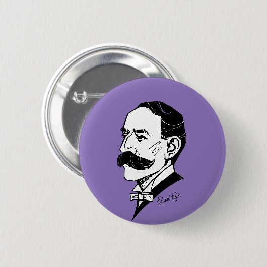 Badge Rond 5 Cm Edward Elgar (Devant & derrière)