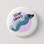 Badge Rond 5 Cm Eelin Great Funny Slippery Eel Pun (Devant)