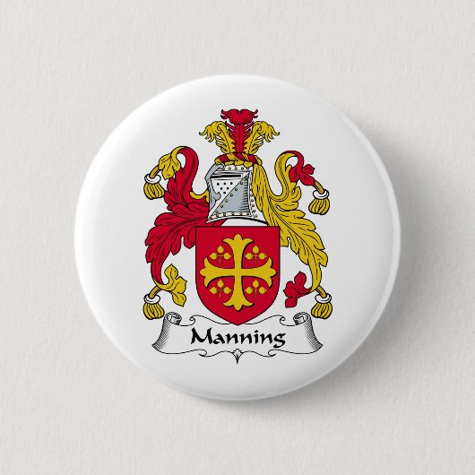 Badge Rond 5 Cm Effectif de la crête de famille (Devant)
