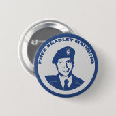 Badge Rond 5 Cm Effectif LIBRE de Bradley (Devant & derrière)