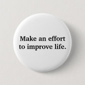 Badge Rond 5 Cm Effort (Devant)