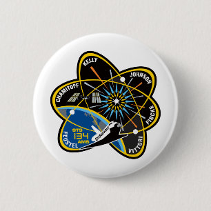 Badge Rond 5 Cm Effort de STS 134