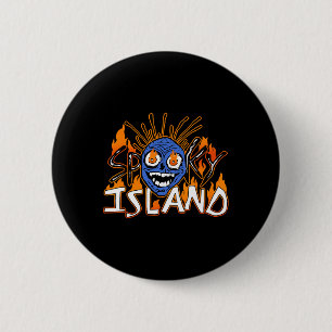 Badge Rond 5 Cm Éffrayant Island Amusement Park Island Resort Hall