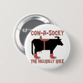 Badge Rond 5 Cm Effrayez un Socky (Devant & derrière)