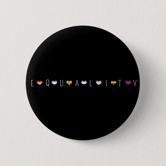 Badge Rond 5 Cm Égalité (Devant)
