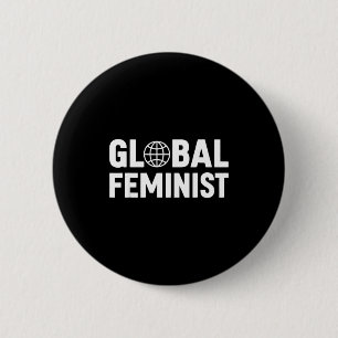 Badge Rond 5 Cm Égalité d'autonomisation des femmes féministes mon