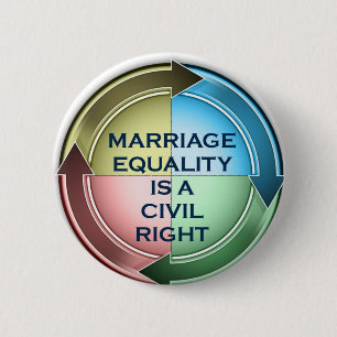 Badge Rond 5 Cm Égalité de mariage