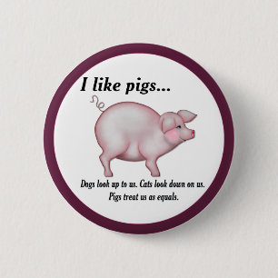 Badge Rond 5 Cm Égalité de porc