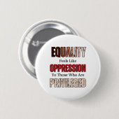 Badge Rond 5 Cm Egalité raciale anti-raciste (Devant & derrière)