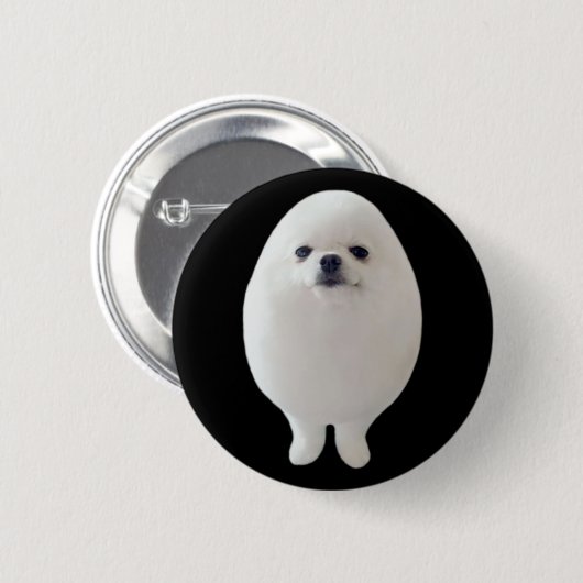 Badge Rond 5 Cm Egg Dog Meme Pin Button (Devant & derrière)