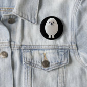 Badge Rond 5 Cm Egg Dog Meme Pin Button (En situation)
