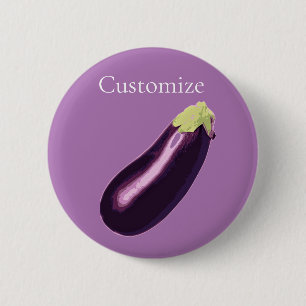 Badge Rond 5 Cm Eggplant Thunder_Cove