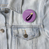 Badge Rond 5 Cm Eggplant Thunder_Cove (En situation)