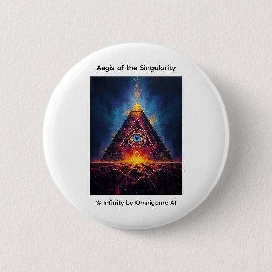 Badge Rond 5 Cm Égide de la Singularité (Devant)