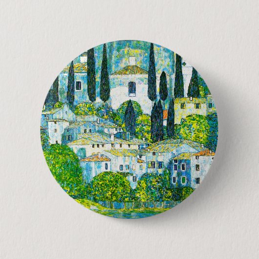 Badge Rond 5 Cm Église à Cassone Gustav Klimt (Devant)