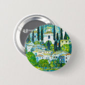 Badge Rond 5 Cm Église à Cassone Gustav Klimt (Devant & derrière)