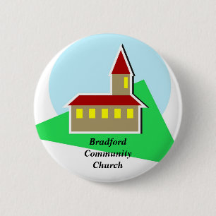 Badge Rond 5 Cm Église, BradfordCommunityChurch