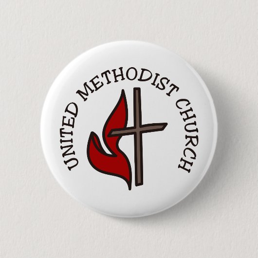 Badge Rond 5 Cm Église méthodiste unie (Devant)