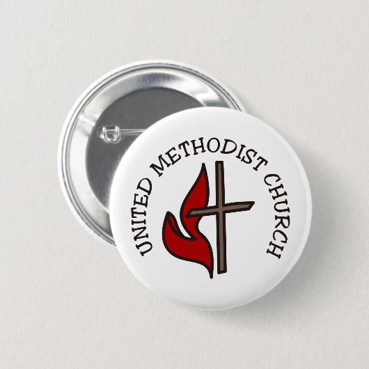 Badge Rond 5 Cm Église méthodiste unie (Devant & derrière)