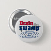 Badge Rond 5 Cm Égoutter le marais (Devant & derrière)
