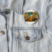 Badge Rond 5 Cm Égypte ancienne 3 (En situation)