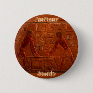 BADGE ROND 5 CM ÉGYPTIENS ANCIENS