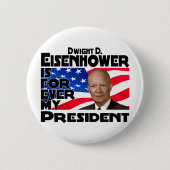 Badge Rond 5 Cm Eisenhower pour toujours (Devant)