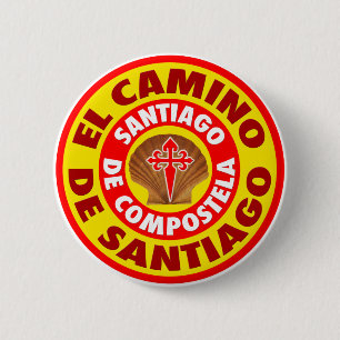 Badge Rond 5 Cm El Camino de Santiago