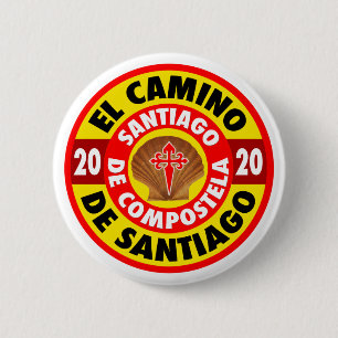 Badge Rond 5 Cm El Camino de Santiago 2020