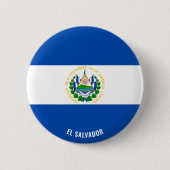 Badge Rond 5 Cm El Salvador Drapeau charmant patriotique (Devant)