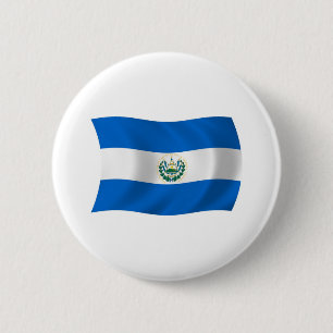Badge Rond 5 Cm El Salvador Flag Button