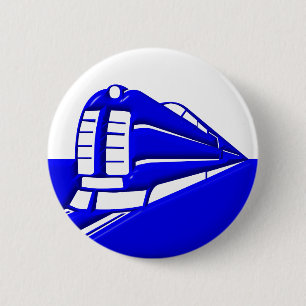 Badge Rond 5 Cm El, Train, Métro