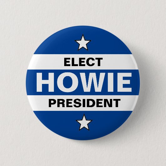 Badge Rond 5 Cm Elect Howie Hawkins Président (Devant)