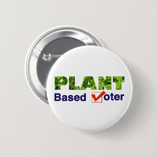 Badge Rond 5 Cm Électeur plante (Devant & derrière)