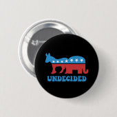 Badge Rond 5 Cm électeurs irrésolus (Devant & derrière)