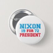 Badge Rond 5 Cm Élection 1972 de Nixon (Devant & derrière)