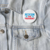 Badge Rond 5 Cm Élection 1972 de Nixon (En situation)