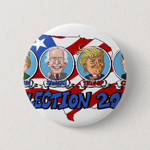 Badge Rond 5 Cm Élection 2016 présidentielle
